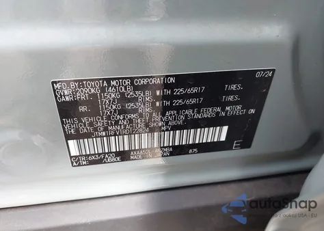 2024 Toyota Rav4 Xle z USA, uszkodzony, nr VIN JTMW1RFV1RD122824